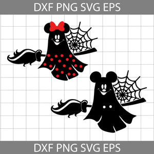 Ghost Svg, Mickey and Minnie Halloween Svg, Halloween Svg, Cricut File, Clipart, Svg, Png, Eps, Dxf