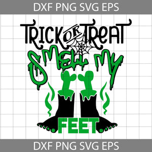 Trick Or Treat Smell My Feet SVG, Funny Halloween SVG, Frankenstein Svg, Halloween Svg, Cricut File, Clipart, Svg, Png, Eps, Dxf