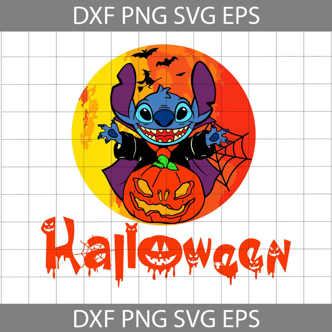 Halloween Stitch SVG, Halloween Svg, Cricut File, Clipart, Svg, Png, Eps, Dxf