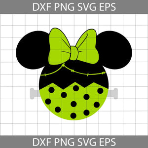 Minnie Frankenstein Ears Svg, Frankenstein Ears Mouse Svg, Frankenstein Svg, Halloween Svg, Cricut File, Clipart, Svg, Png, Eps, Dxf