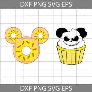 Snacks Jack Skellington Halloween Svg, Mickey Halloween Snack Svg, Halloween Svg, Cricut File, Clipart, Svg, Png, Eps, Dxf