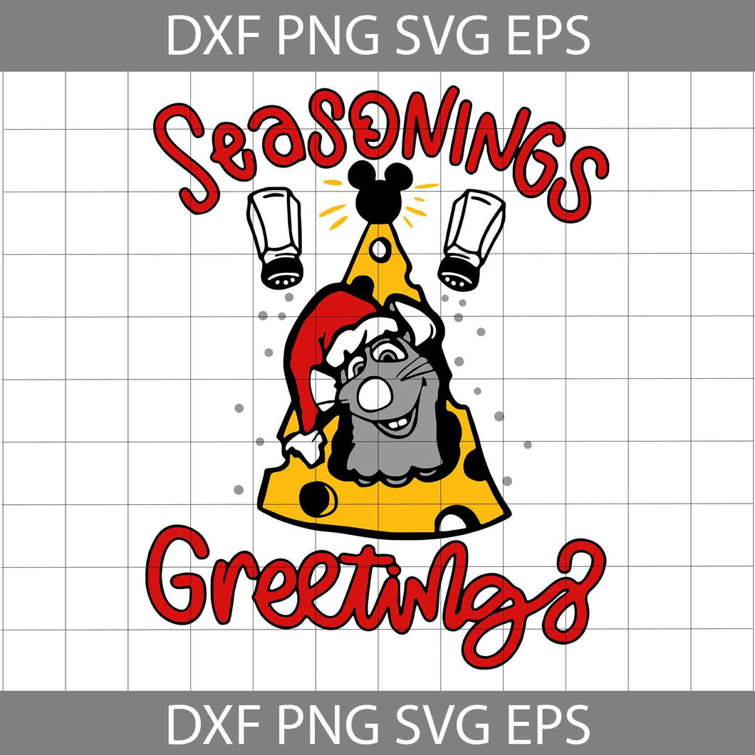 Seasonings Greetings Svg, Ratatouille Christmas Svg, Christmas Ratatouille Svg, Halloween Svg, Cricut File, Clipart, Svg, Png, Eps, Dxf