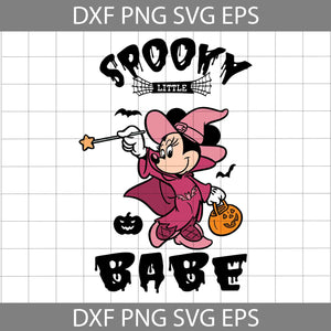 Spooky Babe Svg, Minnie Svg, Halloween Svg, Cricut File, Clipart, Svg, Png, Eps, Dxf