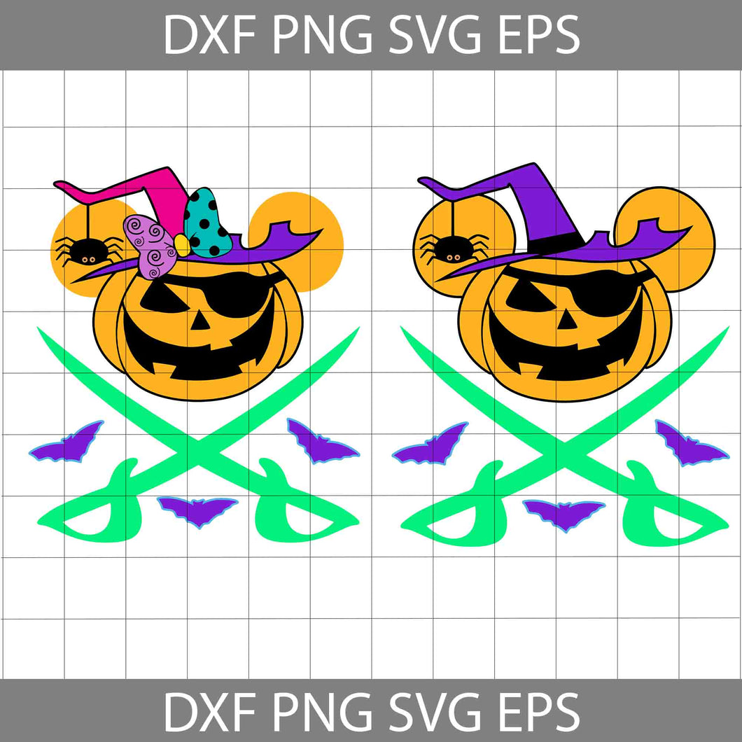 Pirate Not So Scary Halloween SVG, Pumpkin Family Halloween SVG, Spiderweb Halloween Svg, Halloween Svg, Cricut File, Clipart, Svg, Png, Eps, Dxf