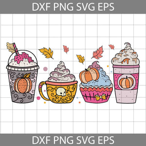 Halloween Fall Season Coffee Svg, Halloween Svg, Cricut File, Clipart, Svg, Png, Eps, Dxf