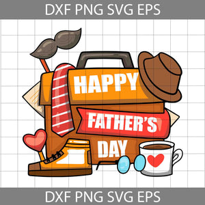 Happy Fathers Day Svg, Fathers Day Svg, Dad Svg, Coffee Svg, Tie Svg