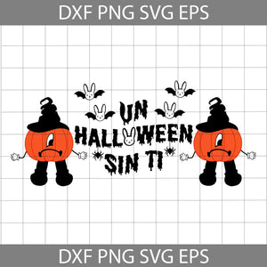 Bad Bunny Halloween Un Halloween Svg, Halloween Svg, Cricut File, Clipart, Svg, Png, Eps, Dxf