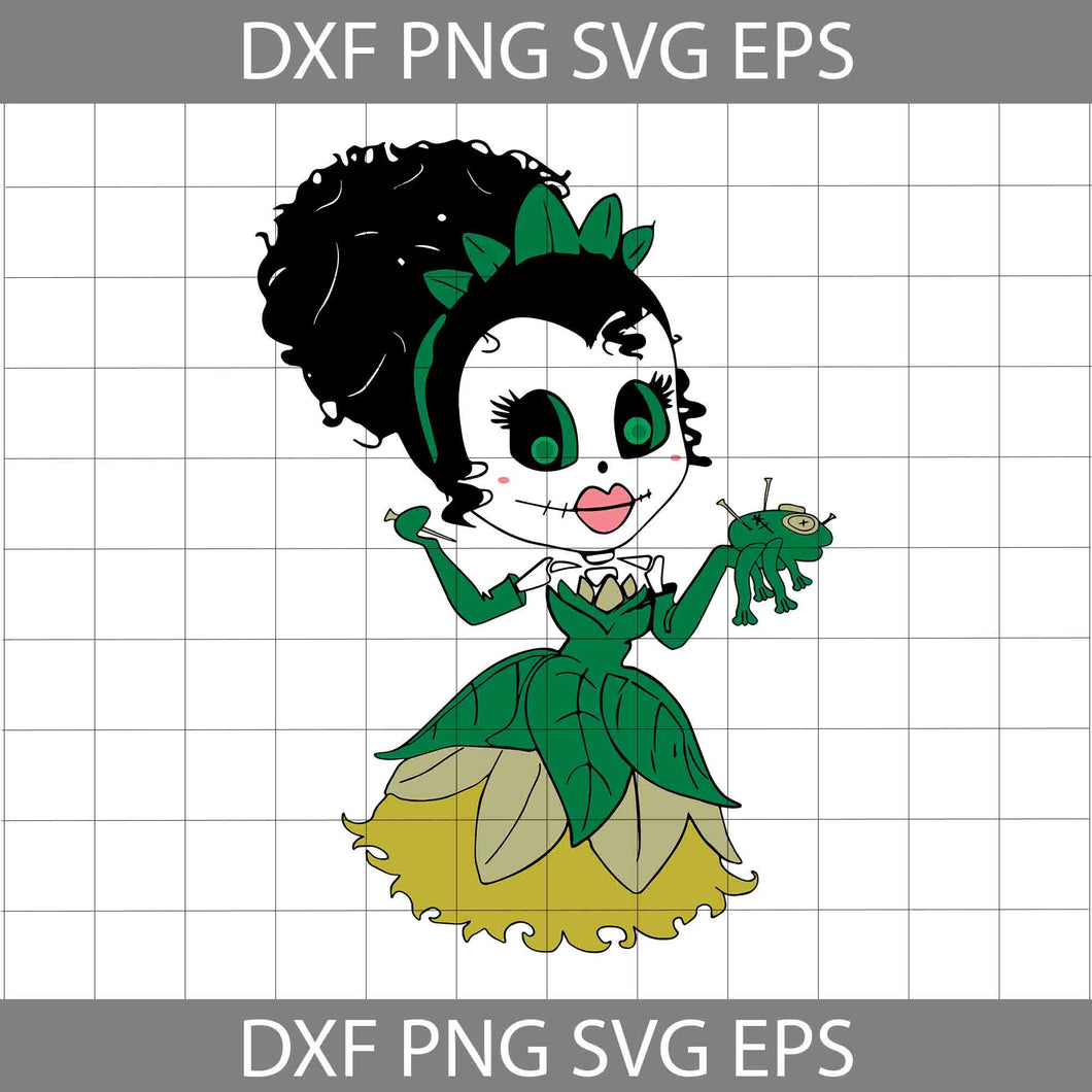 Tiana Princess Day of the Dead Svg, Halloween Svg, Cricut File, Clipart, Svg, Png, Eps, Dxf