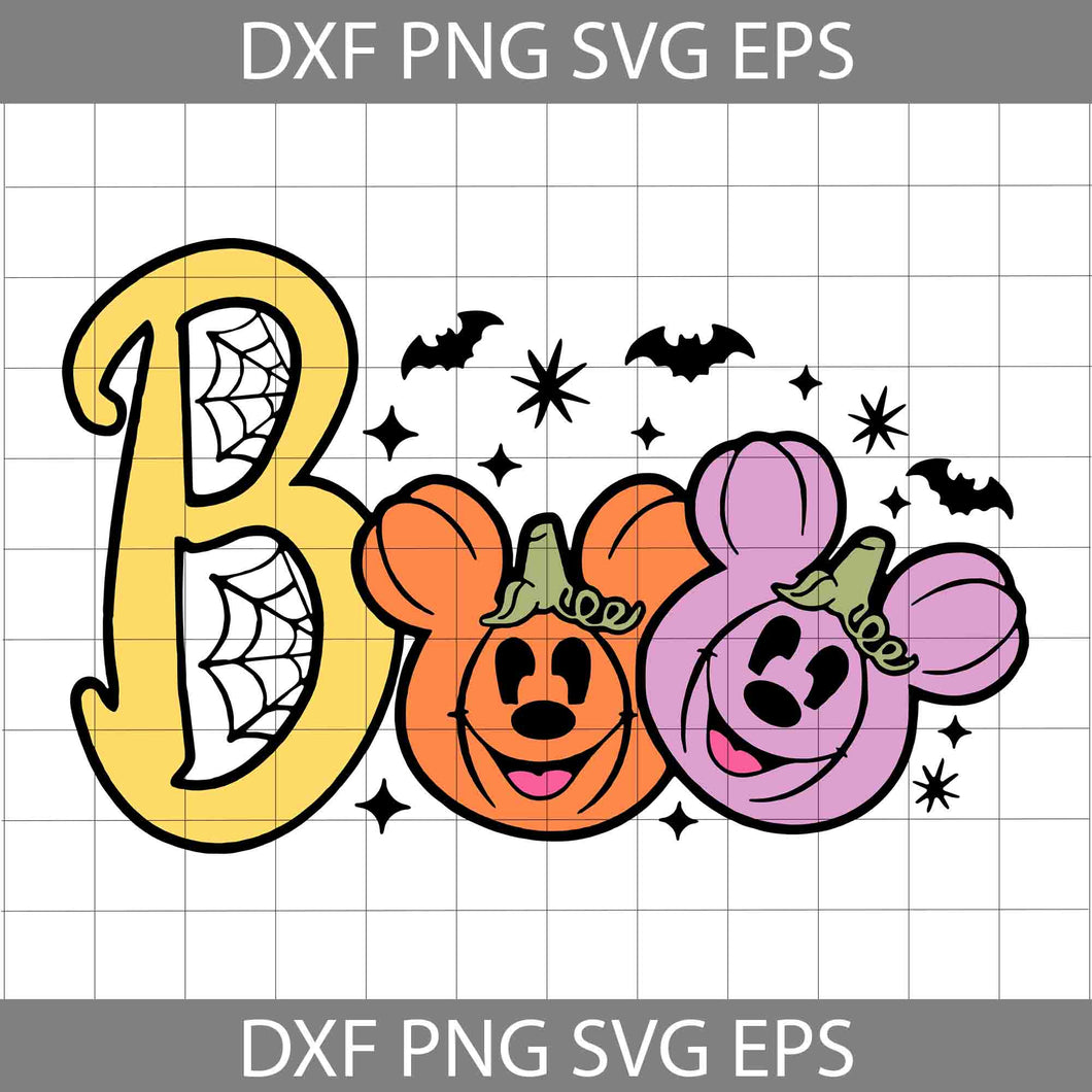 Boo Mickey Ears SVG, Halloween SVG, Halloween SVG, Pumpkin SVG, Fall Svg, Halloween Svg, Cricut File, Clipart, Svg, Png, Eps, Dxf