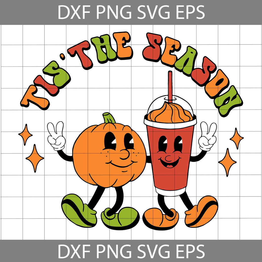 Tis the season Svg, Halloween Svg, Cricut File, Clipart, Svg, Png, Eps, Dxf