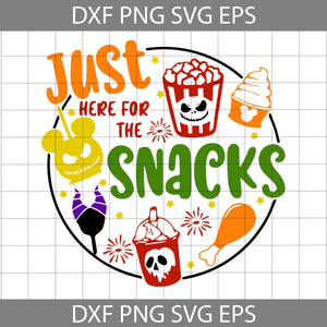 Just Here For The Snacks SVG, Drink And Food Halloween Svg, Halloween Svg, Cricut File, Clipart, Svg, Png, Eps, Dxf