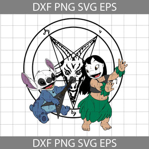 Black Metal Lilo And Stitch Magic Svg, Lilo And Stitch Halloween Svg, Halloween Svg, Cricut File, Clipart, Svg, Png, Eps, Dxf