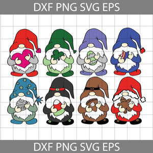 Gnomies Bundle Svg, Christmas Svg, Cricut File, Clipart, Svg, Png, Eps, Dxf