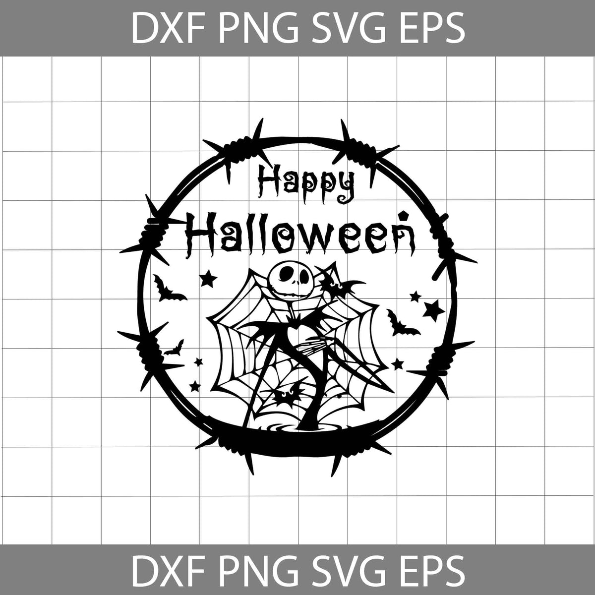 Happy Halloween Svg, Jack Skellington Svg, The Nightmare Before ...