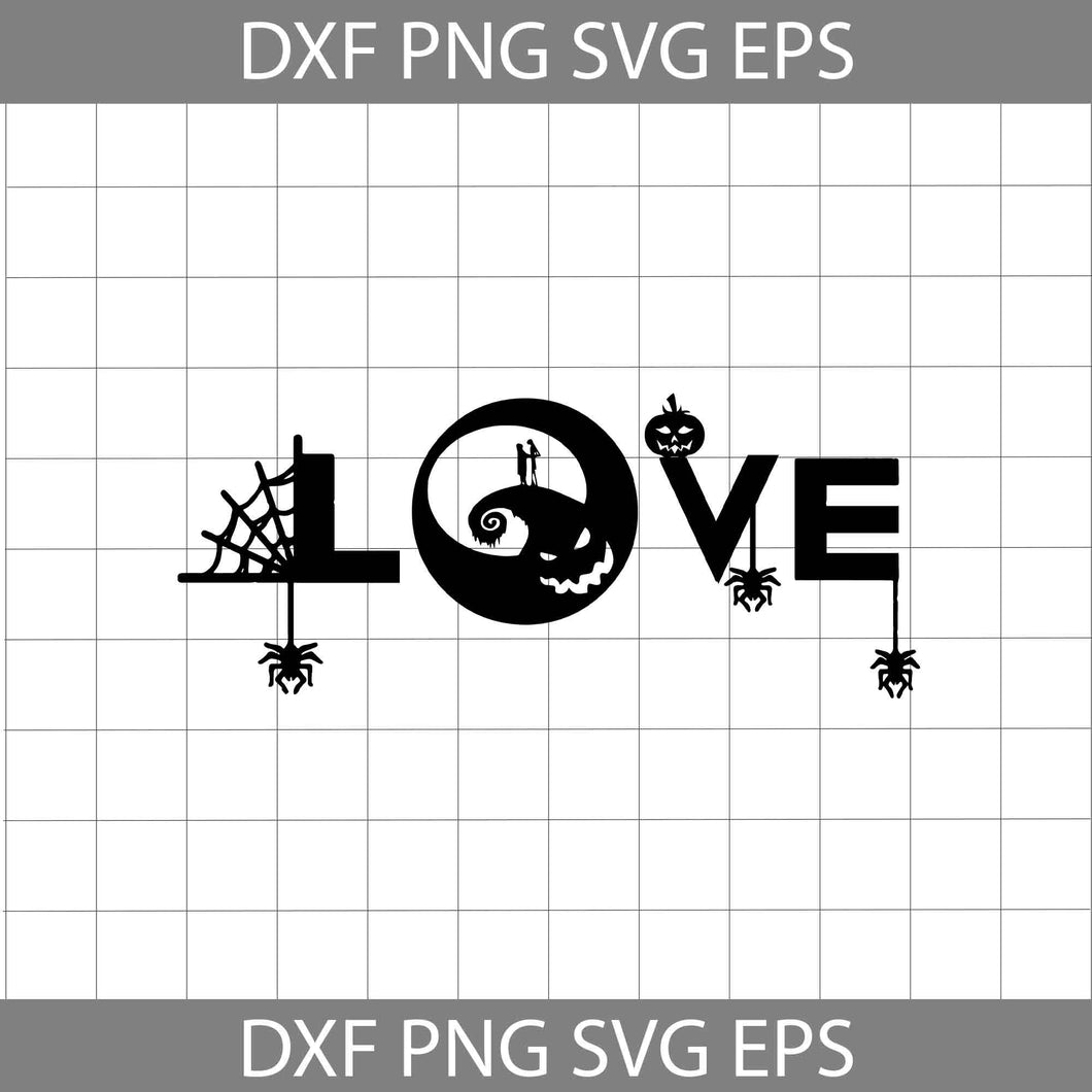 Jack And Sally Love Halloween Svg, Halloween Svg, Cricut File, Clipart, svg, png, eps, dxf