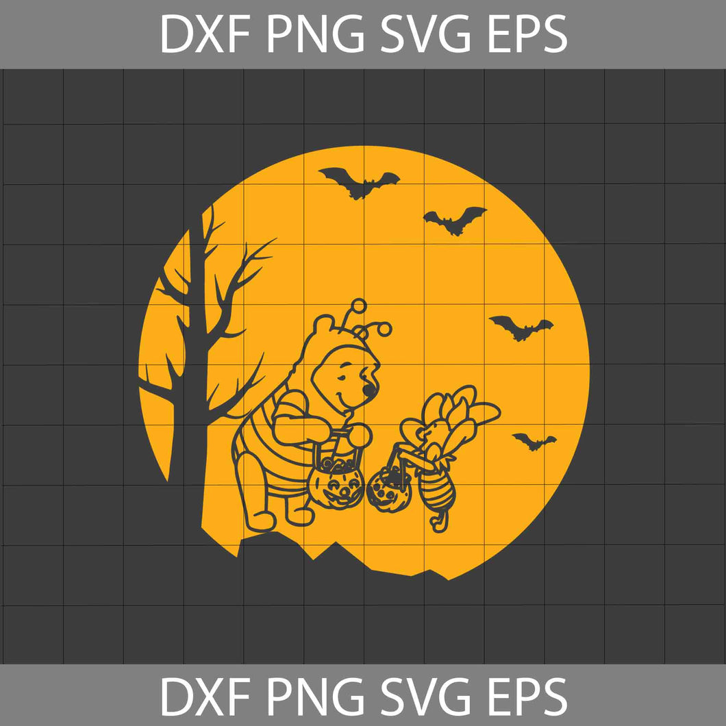 Halloween Vintage Svg, Winnie The Pooh Svg, Bundle, Halloween Svg, Cricut File, Clipart, svg, png, eps, dxf