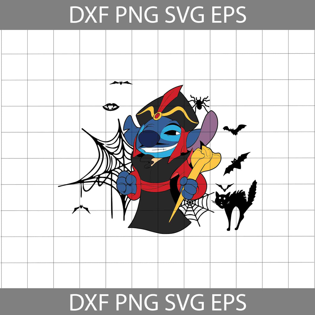 Stitch Costume Jafar Halloween Svg, Jafar svg, Lilo And And Stitch Svg, Halloween svg, Cricut File, Clipart, Svg, Png, Eps, Dxf