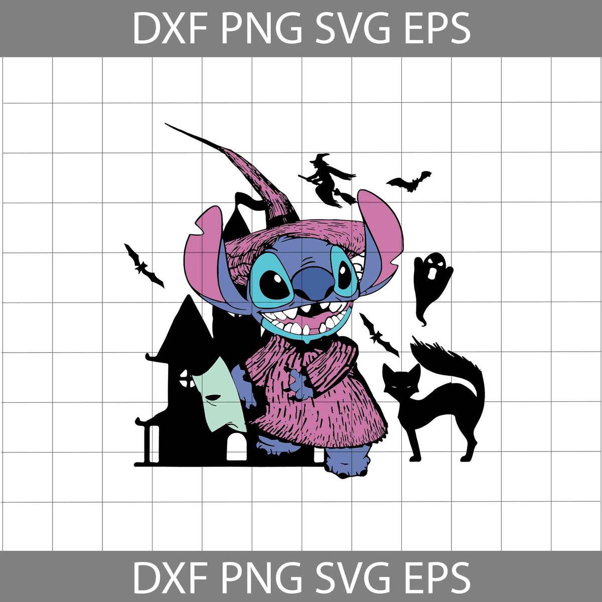 Stitch Costume Shock Halloween Svg, The Nightmare Before Christmas svg ...