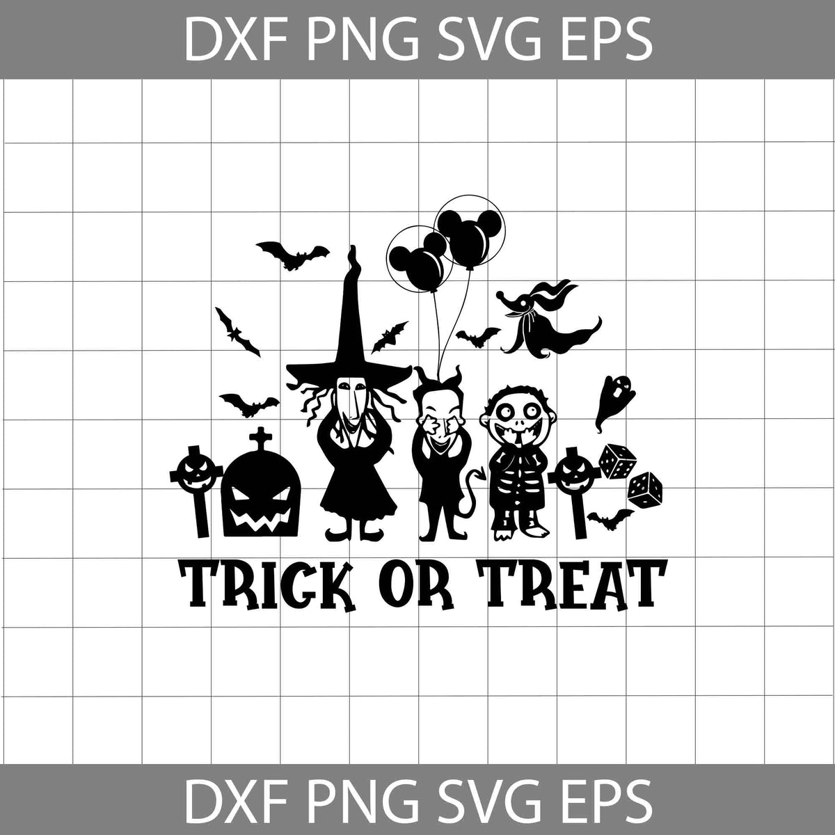 Trick Or Treat Svg, Lock Shock Barrel Svg, The Nightmare Before ...