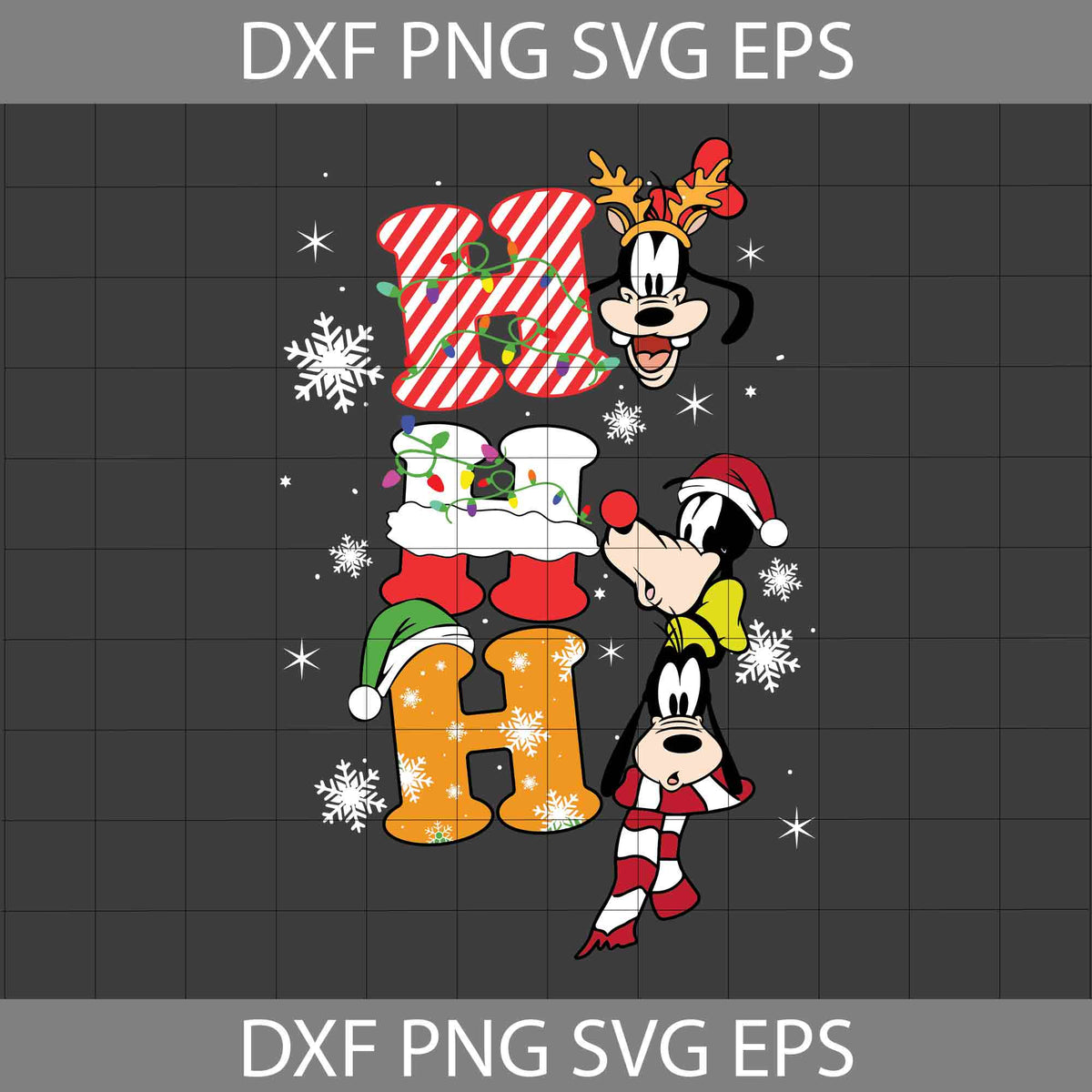 Hohoho Goofy Dog Svg, Christmas Svg, Cricut File, Clipart, Svg, Png ...