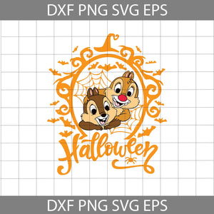 Chip And Dale Halloween Svg, Halloween Couple svg, Halloween svg, Cricut File, Clipart, Svg, Png, Eps, Dxf