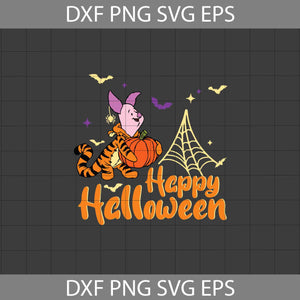 Happy Halloween svg, Piglet Costume Svg, Winnie The Pooh Svg, Halloween Svg, Cricut File, Clipart, Svg, Png, Eps, Dxf