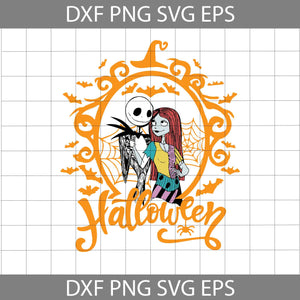 Halloween svg, Jack And Sally svg, Halloween Couple Svg, Halloween svg, Cricut File, Clipart, Svg, Png, Eps, Dxf