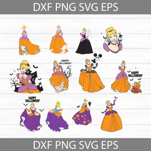 Halloween svg, Princess svg, Bundle, Halloween svg, cricut file, clipart, svg, png, eps, dxf