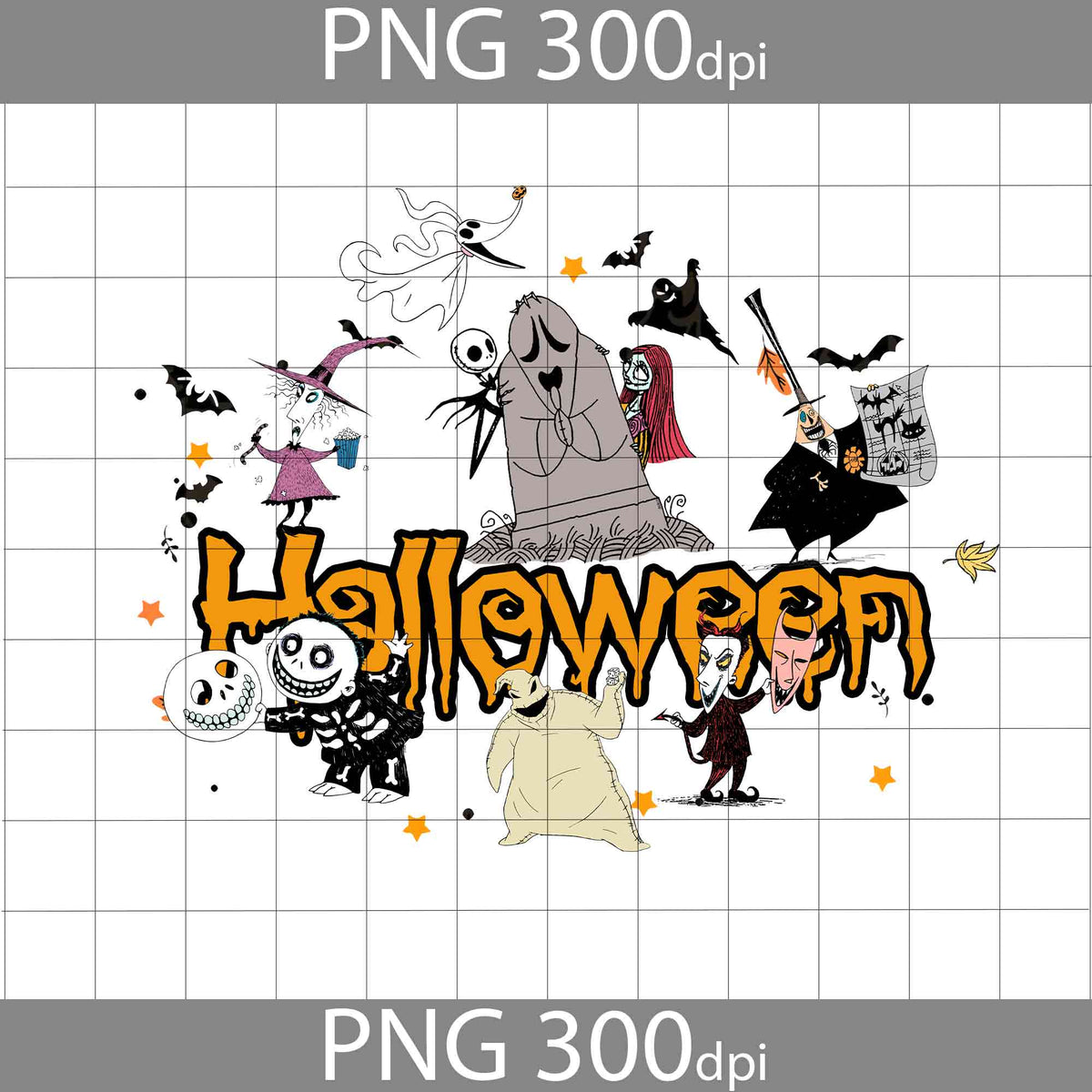 Halloween Png, The Nightmare Before Christmas Png, Jack And Sally Png 