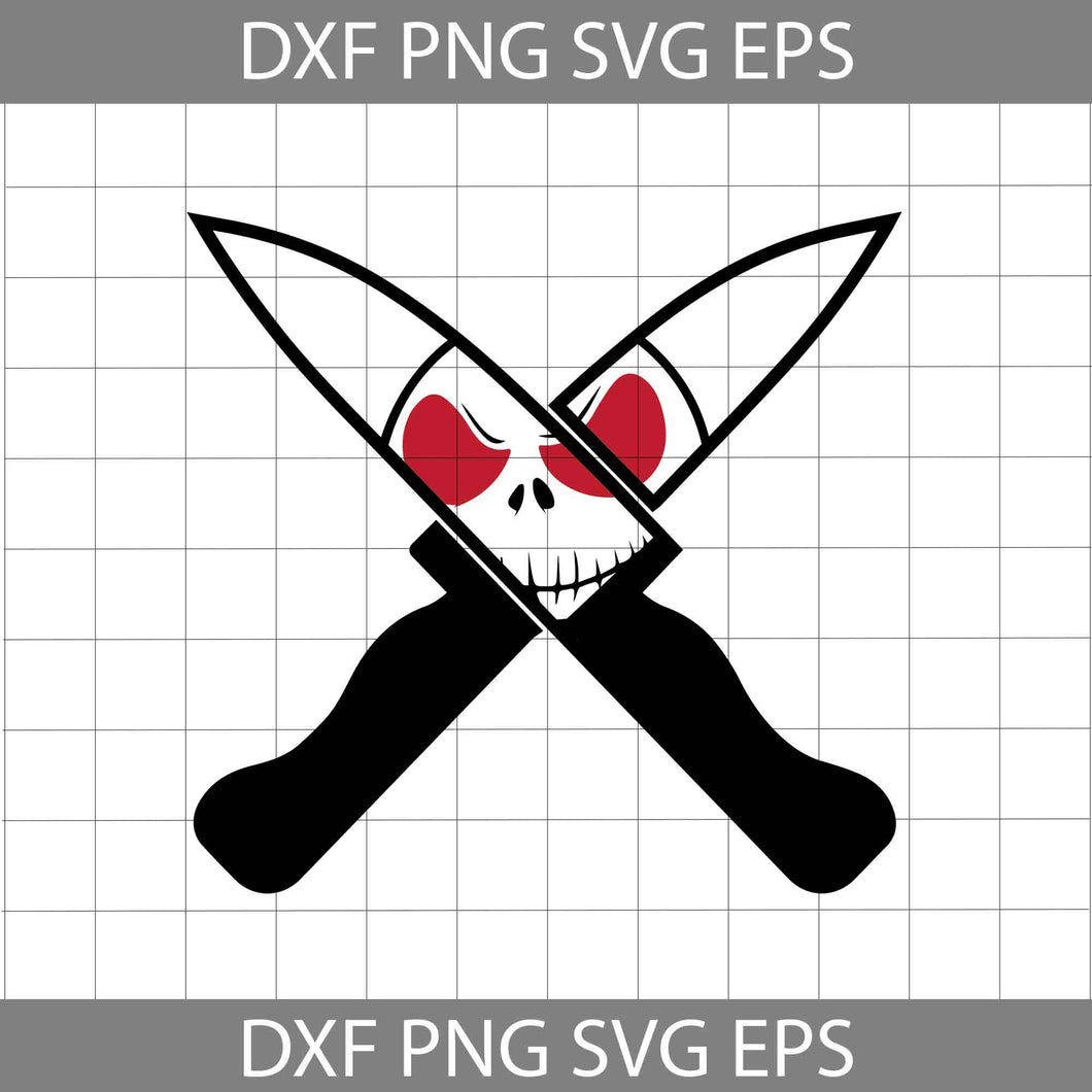 Halloween Cross Knife Svg, Jack Skellinton Svg, Halloween Svg, Cricut File, Clipart, Svg, Png, Eps, Dxf