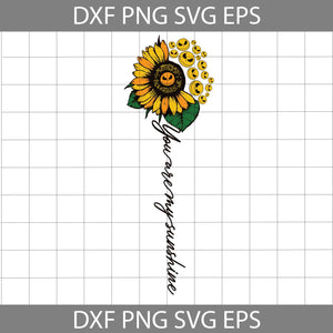 You Are My Sunshine Svg, Jack Skellington Sunflower Svg, Jack Skellington Svg, The Nightmare Before Christmas Svg, Halloween Svg, Cricut File, Clipart, Svg, Png, Eps, Dxf