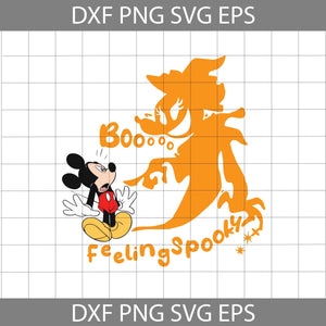 Boo Feeling Spooky Svg, Mickey Scare Svg, Halloween Svg, Cricut File, Clipart, Svg, Png, Eps, Dxf