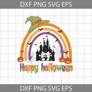 Happy Halloween svg, Castle Svg, Vintage Halloween Svg, Castle Svg, Mickey And Minnie svg, Halloween svg, cricut File, Clipart, Svg, Png, Eps, Dxf