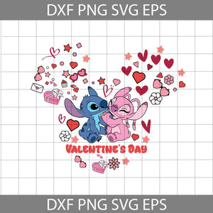 Valentine's Day Svg, Matching Couple, Head Heart Svg, Valentine's Day Svg, Cricut File, Clipart, Svg, Png, Eps, Dxf