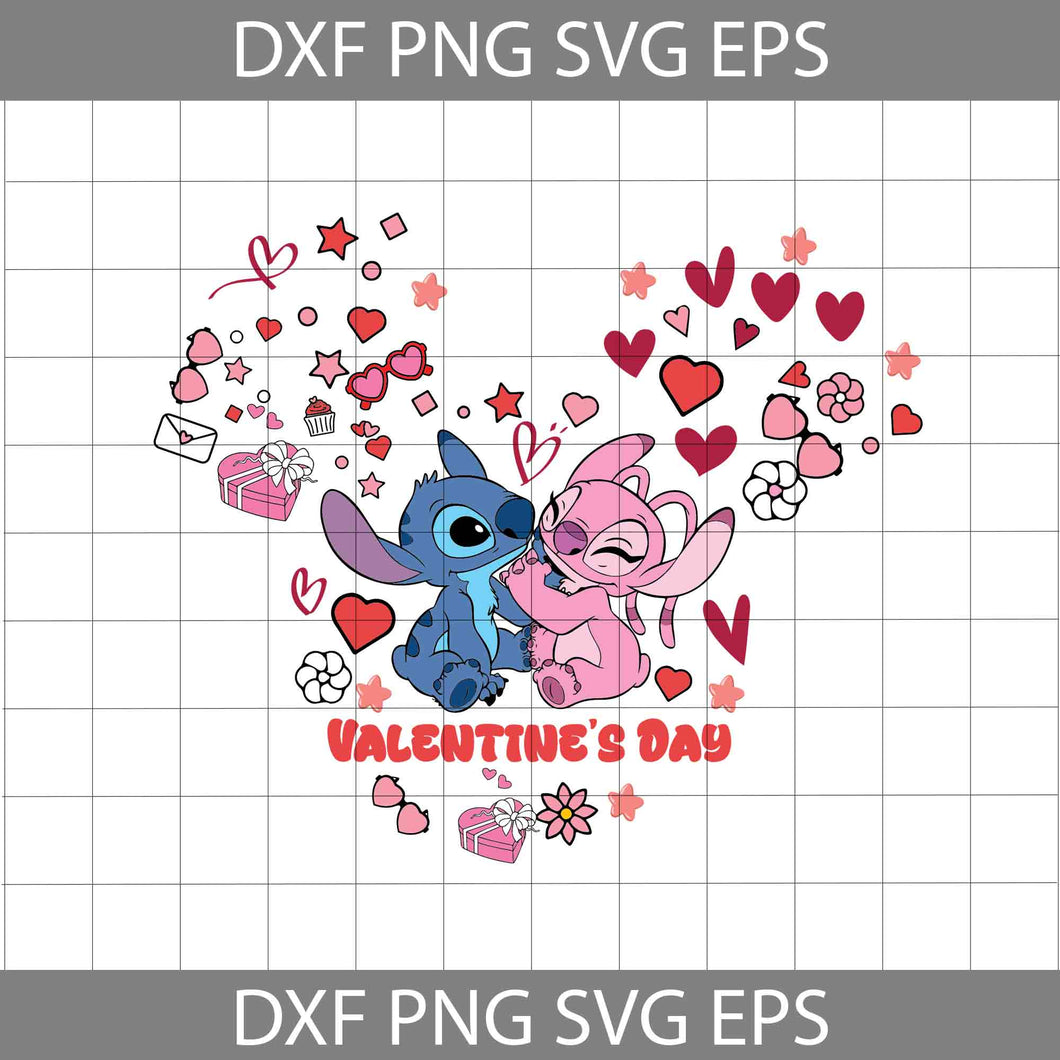 Valentine's Day Svg, Matching Couple, Head Heart Svg, Valentine's Day Svg, Cricut File, Clipart, Svg, Png, Eps, Dxf