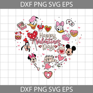 Happy Valentine's Day Svg, Snacks Ears Svg, Heart Svg, 14-2 Svg, And Friends Svg, Heart Svg, Valentine's Day Svg, Cricut File, Clipart, Svg, Png, Eps, Dxf