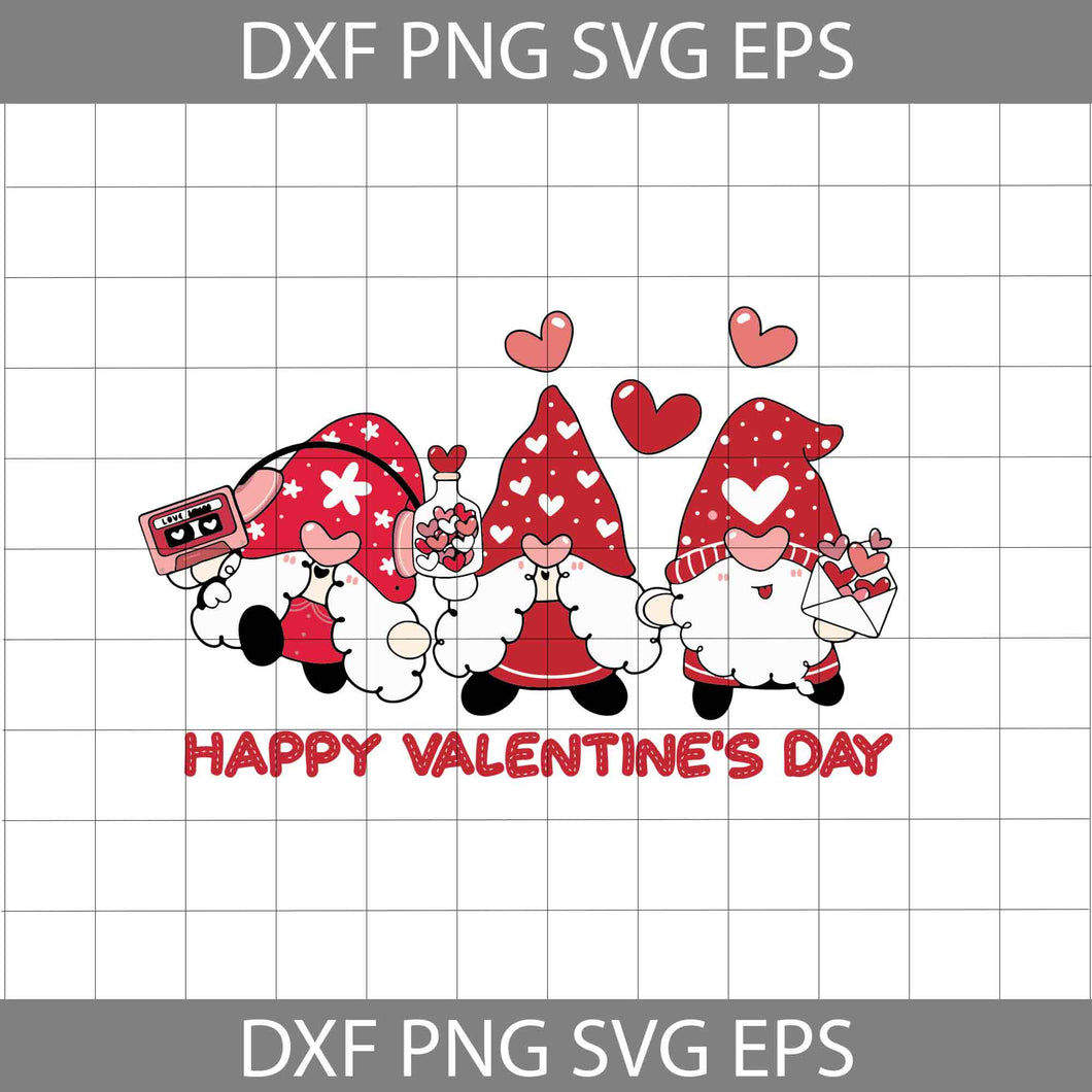 Happy Valentine's day Svg, Gnome Love Svg, Heart Svg, Valentine's day Svg, Gift Svg, Cricut File, Clipart, Svg, Png, Eps, Dxf