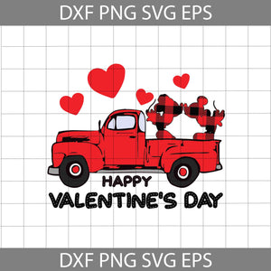 Happy Valentine's Day Svg, Car Drives Love Svg, Heart Svg, Valentine's day Svg, Gift Svg, Cricut File, Clipart, Svg, Png, Eps, Dxf