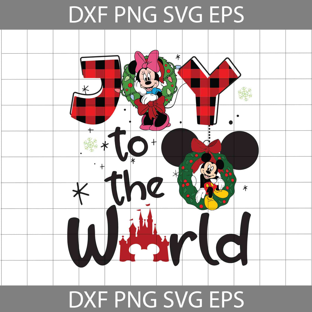 Joy to the World Christmas Svg, Castle Svg, Christmas Svg, Gift Svg, Cricut File, Clipart, Svg, Png, Eps, Dxf