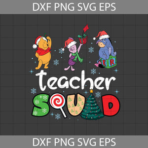 Teacher Squad Svg, Christmas Svg, Gift Svg, Cricut File, Clipart, Svg, Png, Eps, Dxf