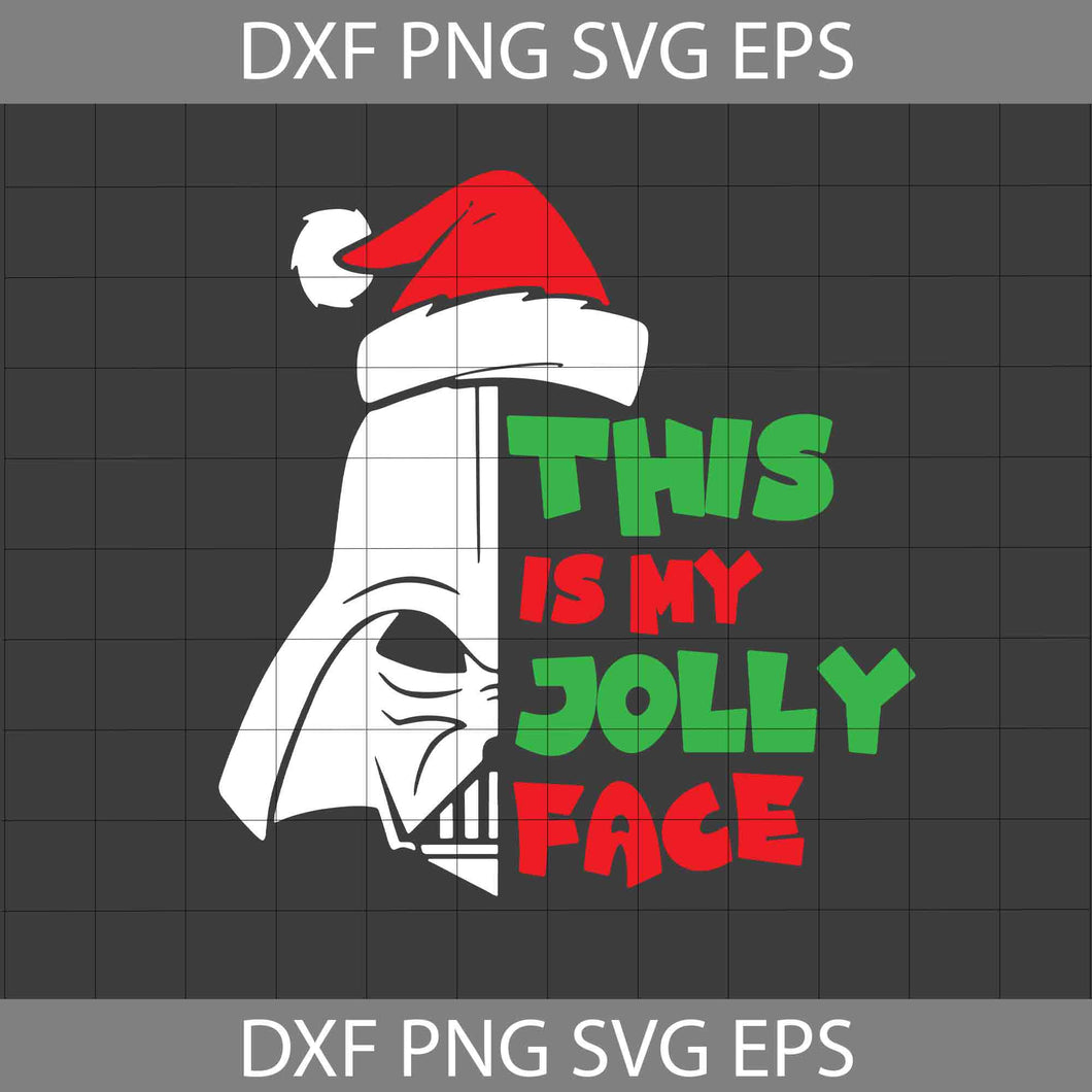 This Is My Jolly Face Svg, Christmas Svg, Gift Svg, Cricut File, Clipart, Svg, Png, Eps, Dxf