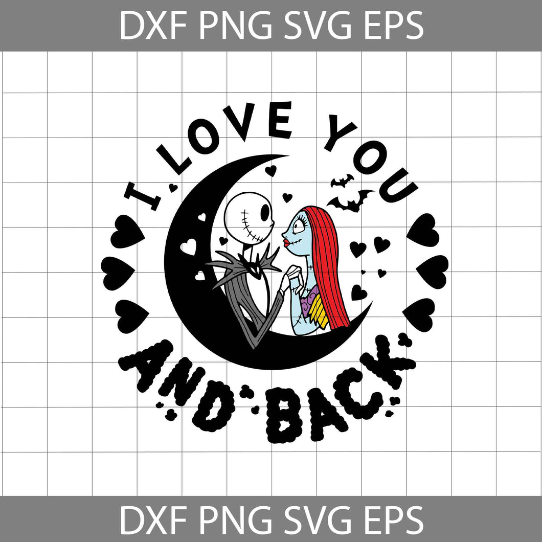 I Love You To The Moon And Back Svg, Love Svg, Valentine's Day Svg, Cricut File, Clipart, Svg, Png, Eps, Dxf