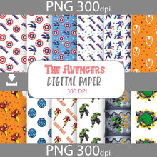 Load image into Gallery viewer, Man Seamless Pattern, Digital Papers, Scrapbook Papers, Pattern Paper, Background, Wallpaper, Pattern, 12*12inches -300dpi
