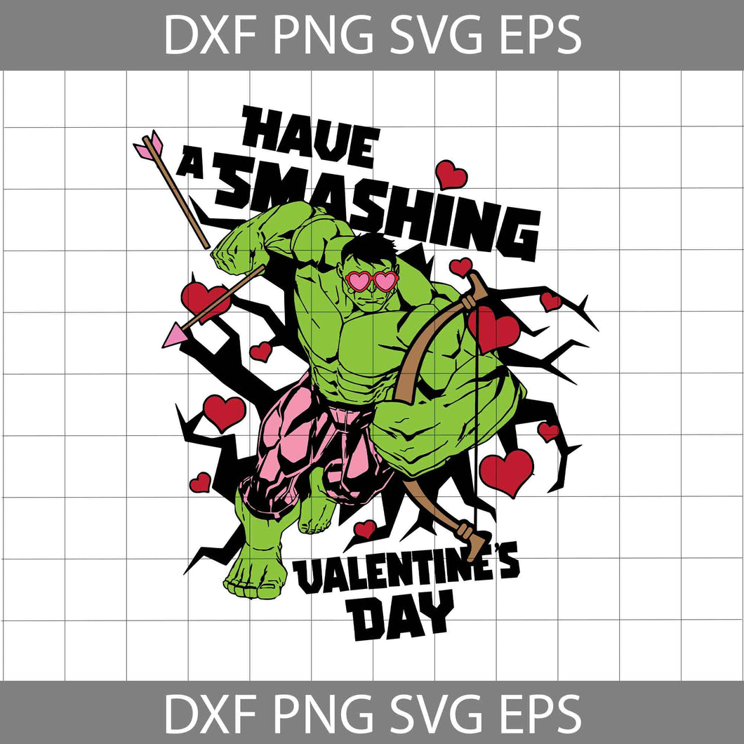 Have A Smashing Valentine’s Day Svg, Cartoon Svg, Valentine's day Svg, Gift Svg, Cricut File, Clipart, Svg, Png, Eps, Dxf