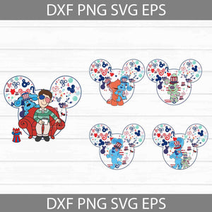 Blue's clues Svg, Mickey Mouse Ears Svg, Bundle, 4th Of July Svg, Independence Day Svg, America Svg, Cricut File, Clipart, Svg, Png, Eps, Dxf