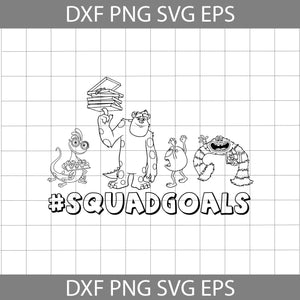 Monster inc Squadgoals Svg, Monster University Svg, Cartoon Svg, Cricut File, Clipart, Svg, Png, Eps, Dxf