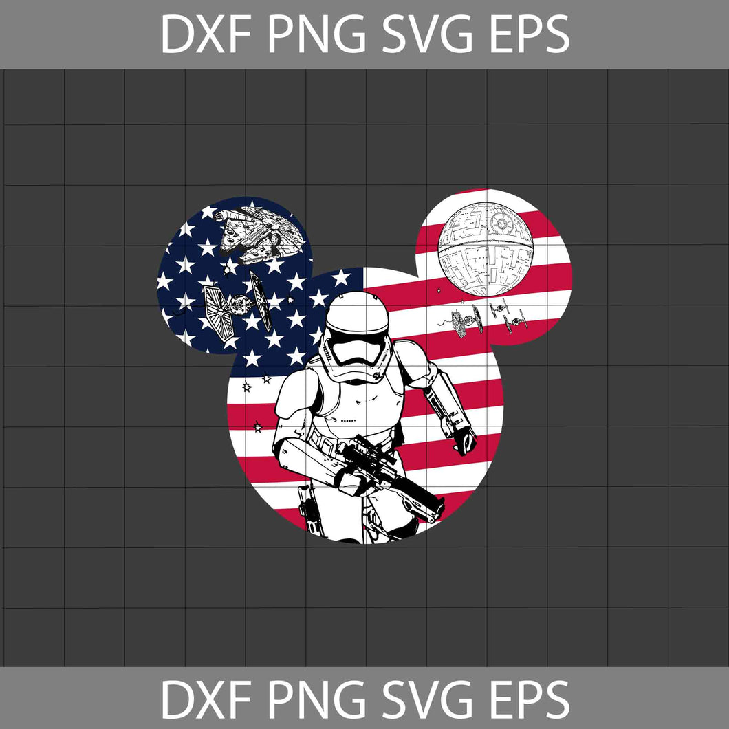 Mickey Head Svg, 4th Of July Svg, Independence Day Svg, Usa Flag Svg, Cricut File, Clipart, Svg, Png, Eps, Dxf