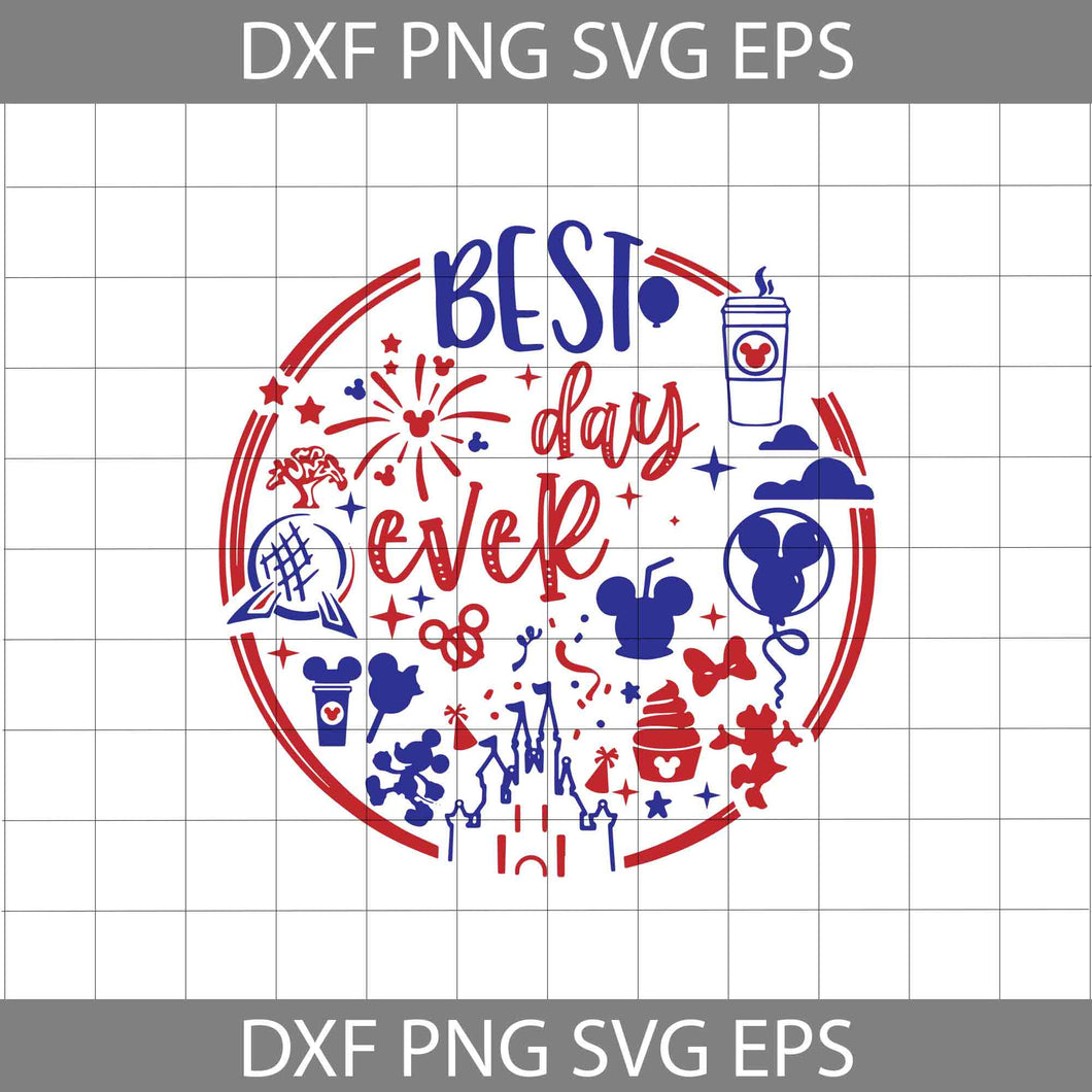 Best Day Ever Svg, Snacks Mickey Head Svg, 4th Of July Svg, Independence Day Svg, Usa Flag Svg, Cricut File, Clipart, Svg, Png, Eps, Dxf