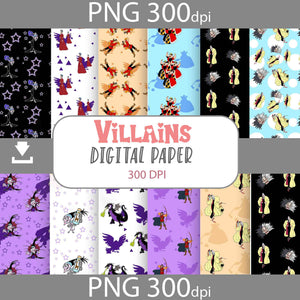 Cute Witch Seamless Pattern, Digital Papers, Scrapbook Papers, Pattern Paper, Background, 12*12inches -300dpi