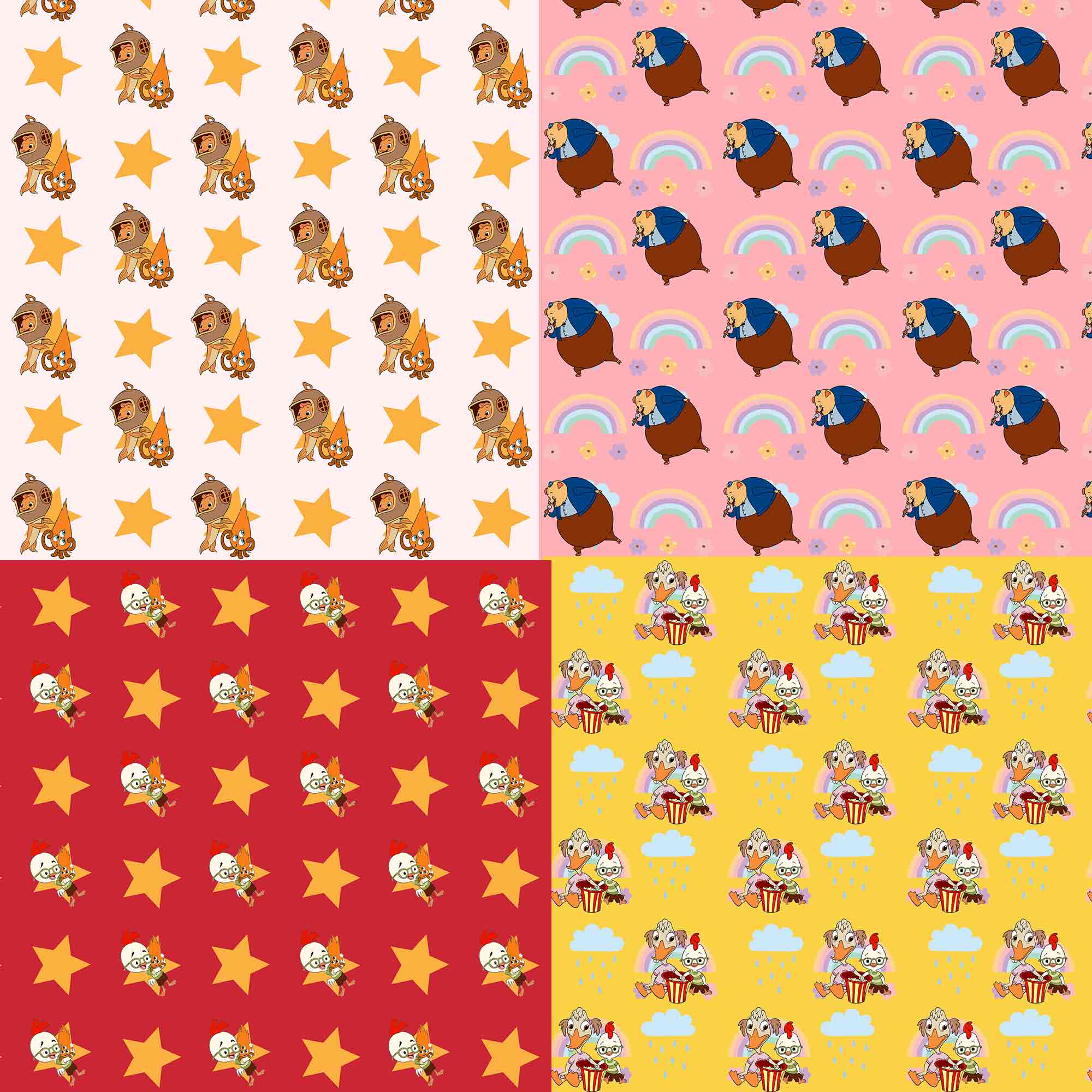 Chicken Seamless Pattern, Digital Papers, Scrapbook Papers, Pattern ...